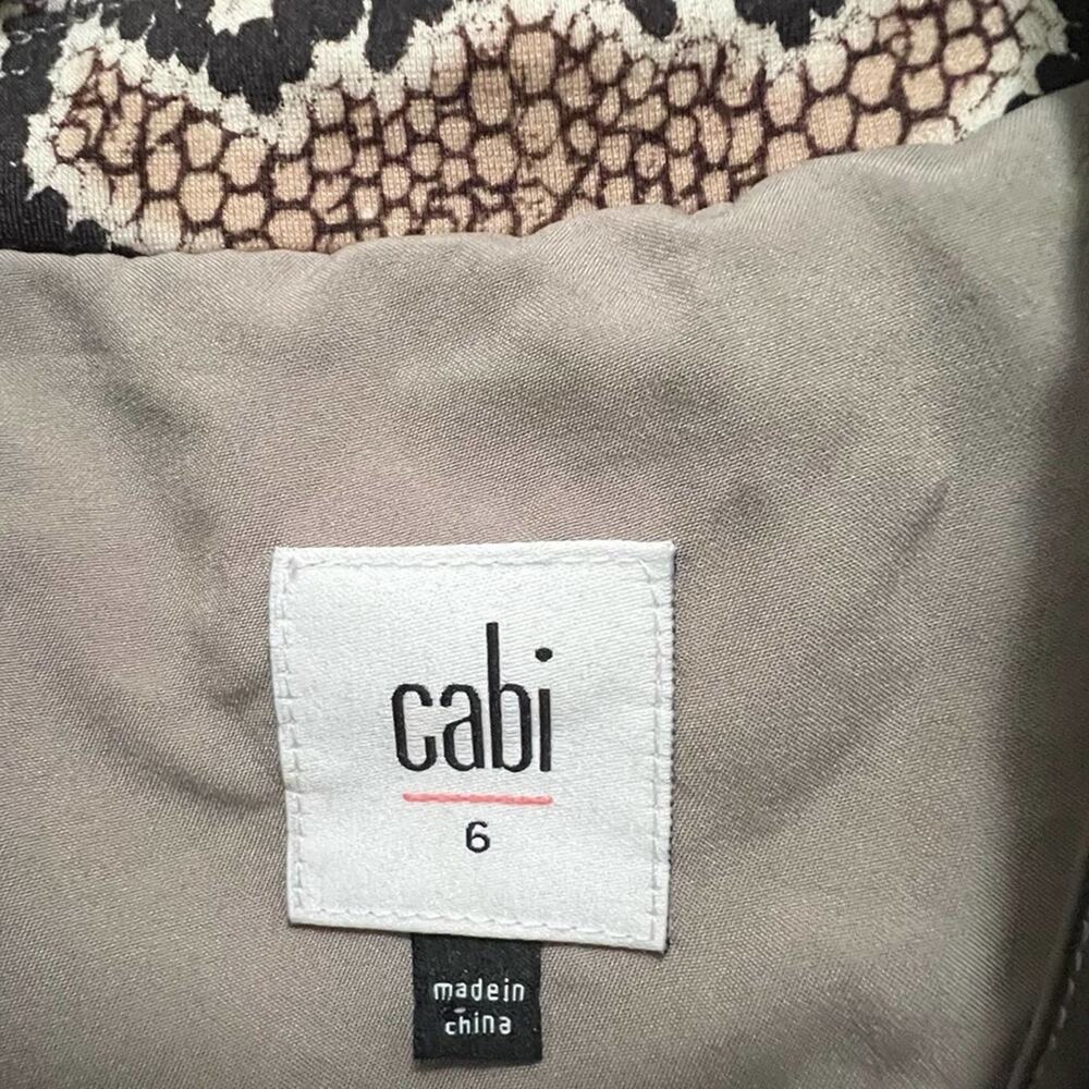 Cabi Double Breasted Python Blazer Size 6 - image 13